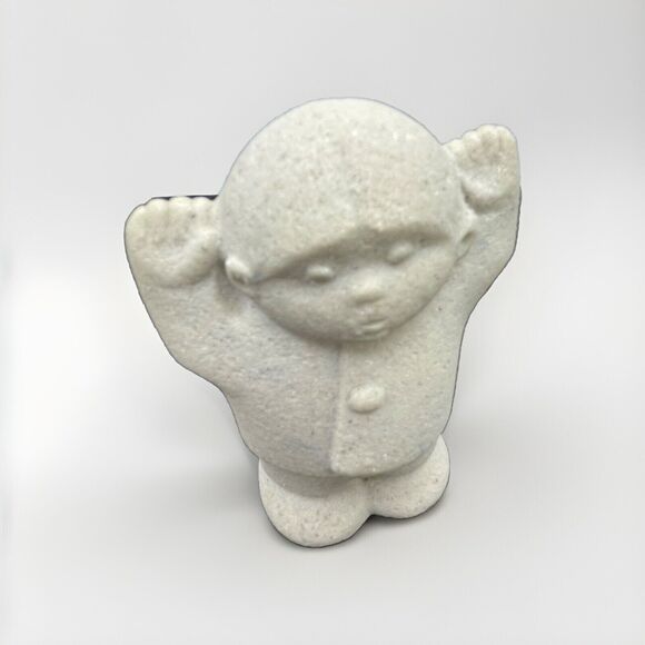 Marbell Stone Art Children Sculptures Belgium Carved MCM Figurine Minimalist 4pc - Picture 9 of 10